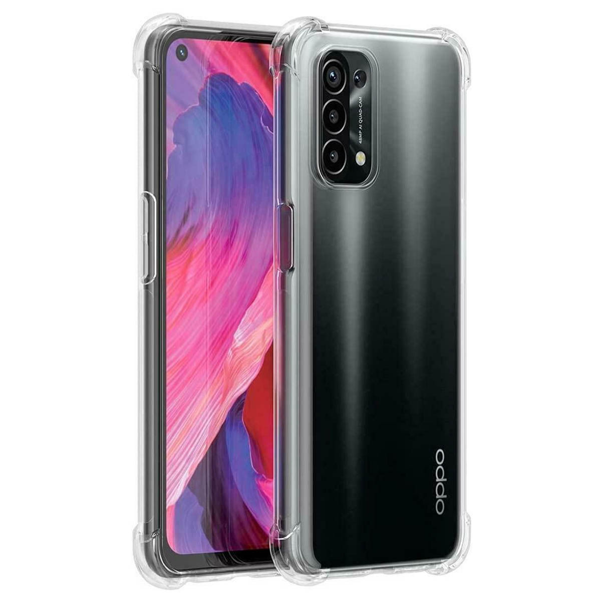 CASEONLINE Shockproof, 5G, Oppo, Multicolor Backcover, A54