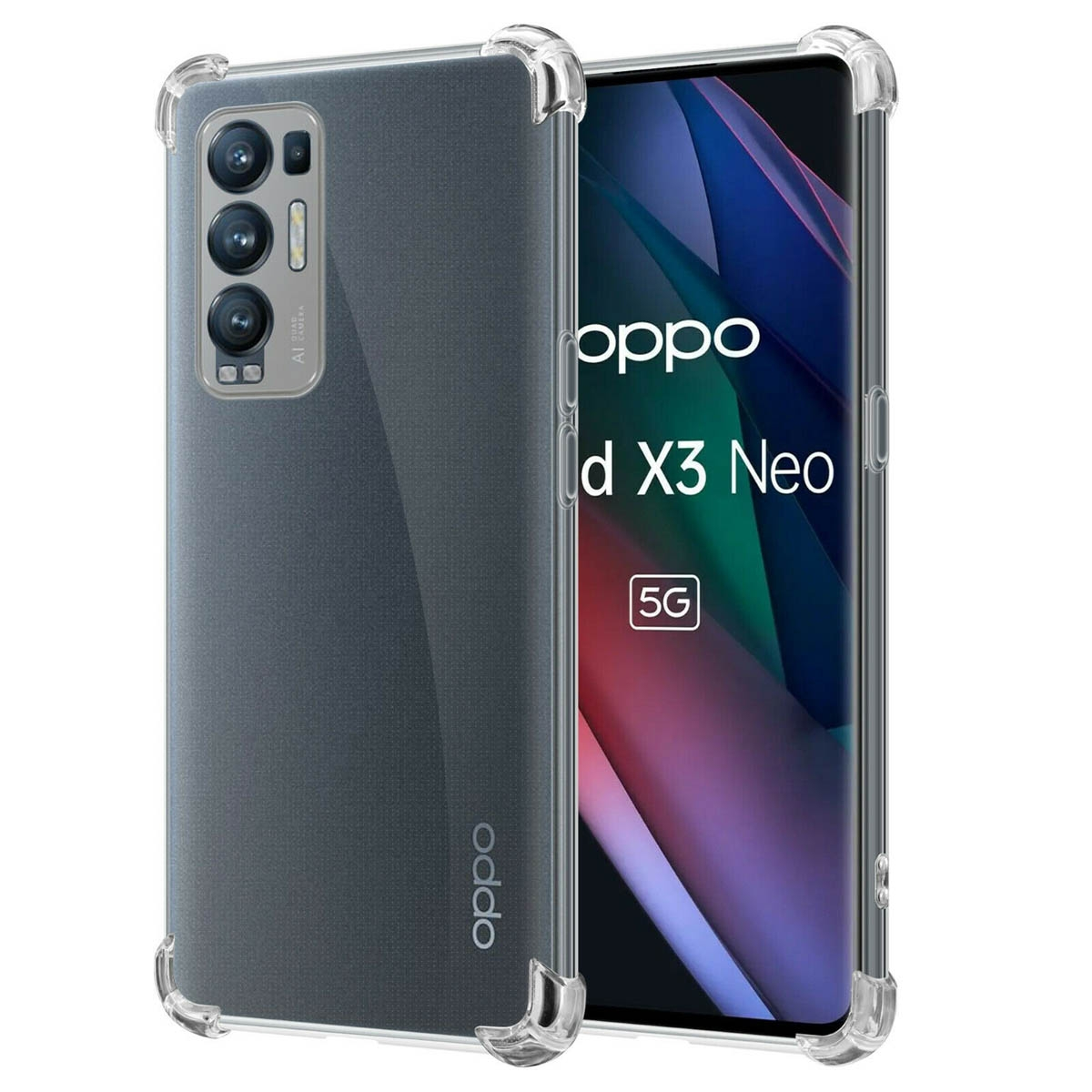CASEONLINE Shockproof, Backcover, Find Oppo, Multicolor Neo 5G, X3