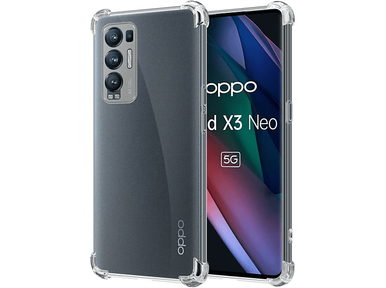 CASEONLINE Shockproof, Backcover, Oppo, Find X3 Neo 5G, Multicolor