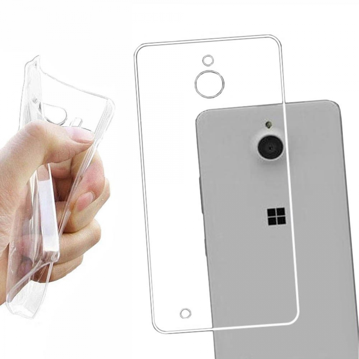 CASEONLINE CA4, Backcover, Lumia 850, Transparent Microsoft