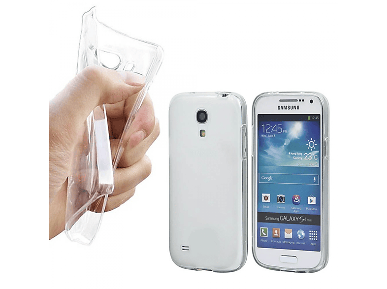 CASEONLINE CA4, Backcover, Mini, Samsung, S4 Transparent Galaxy