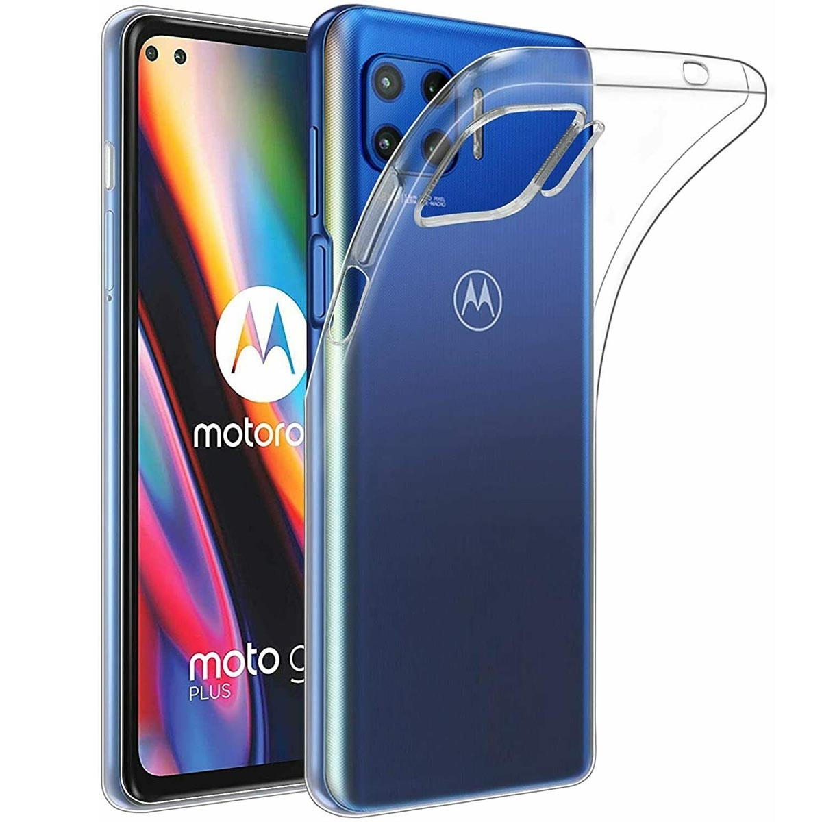 Backcover, CA4, Transparent CASEONLINE Motorola, G Moto 5G Plus,