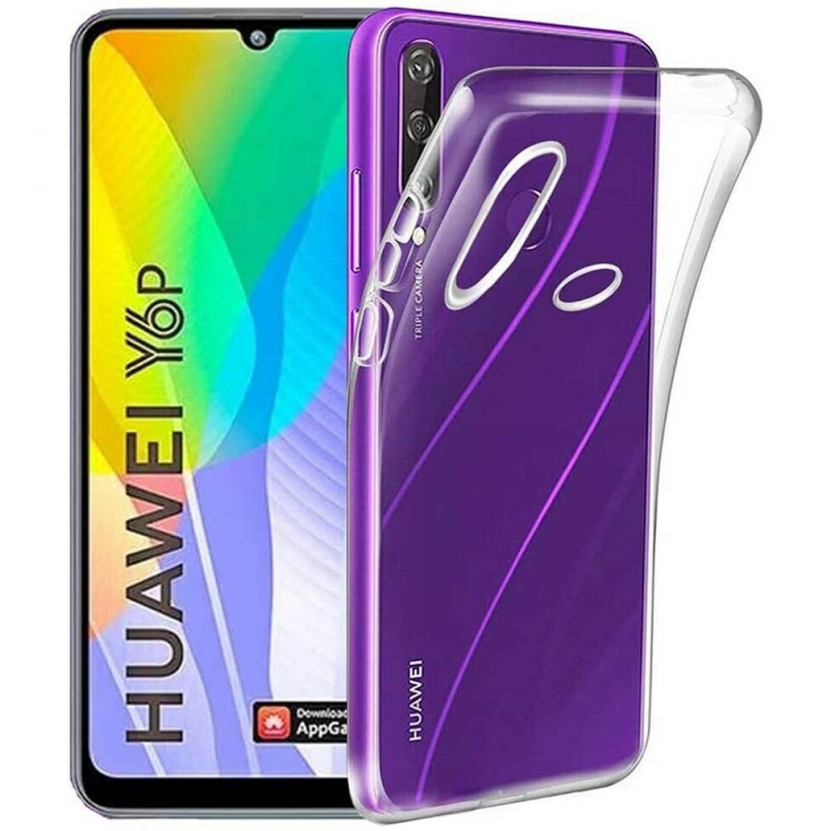CASEONLINE CA4, Backcover, Huawei, Transparent Y6p