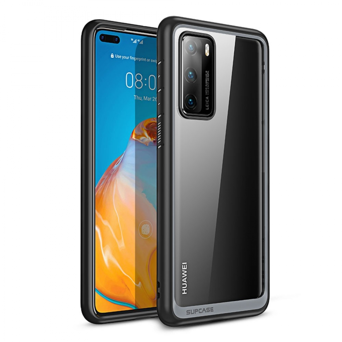 SUPCASE UB Style, Backcover, Schwarz P40, Huawei