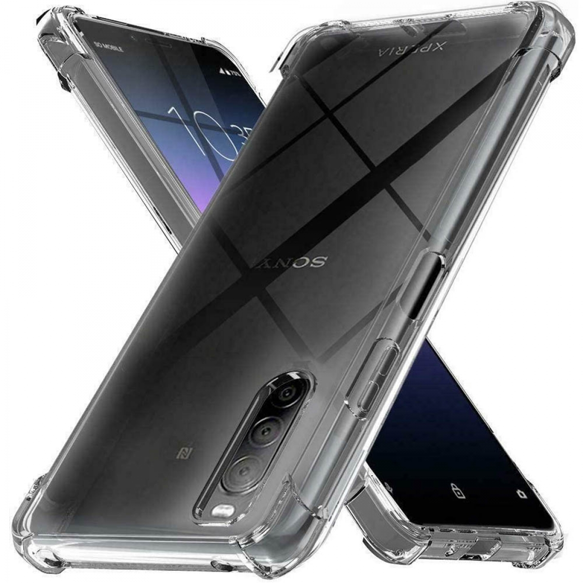 CASEONLINE Shockproof, Backcover, III, 10 Sony, Multicolor Xperia