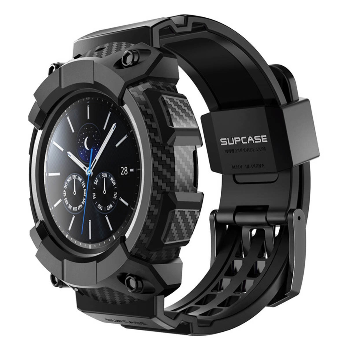 UB SUPCASE Schwarz Samsung, 3 Pro, Ersatzarmband, Galaxy Watch (45mm),