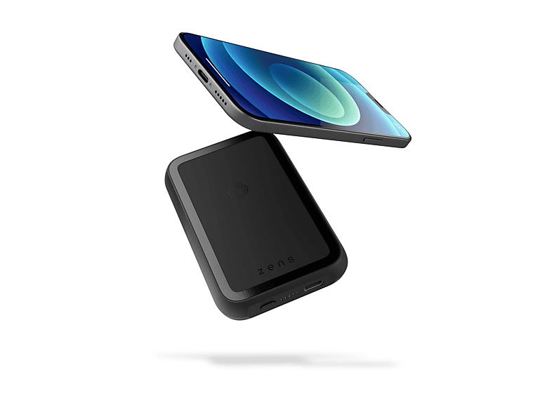 ZENS MagSafe Powerbank Kabellose Powerbank Apple, 4.000 mAh, Schwarz ...