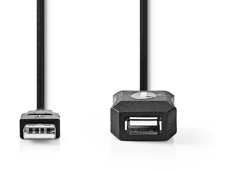 NEDIS CCGP60EXTBK200, Aktive USB-Kabel, 20,0 m