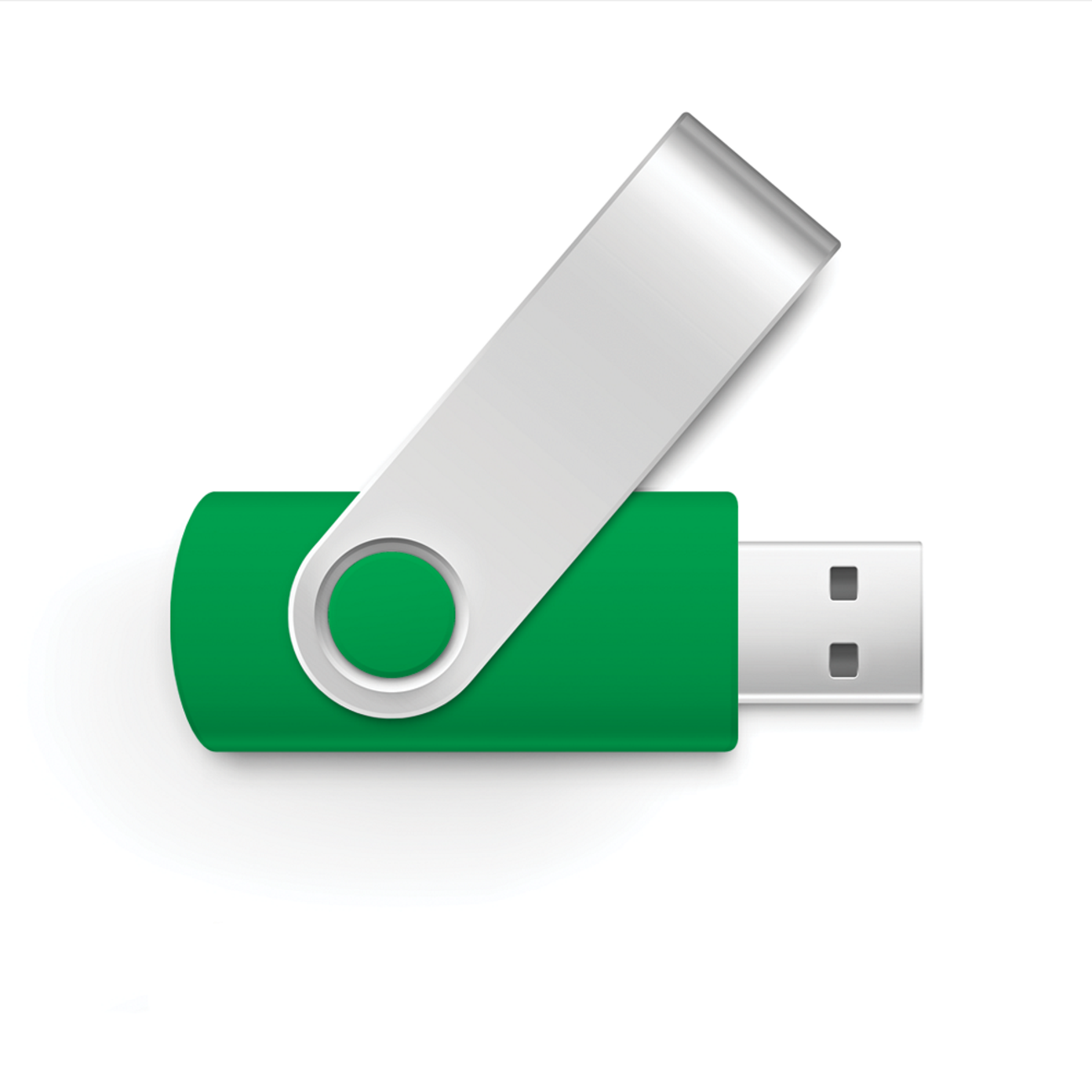 GERMANY GB) USB-Stick 1GB USB 1 (DarkGreen, Swivel