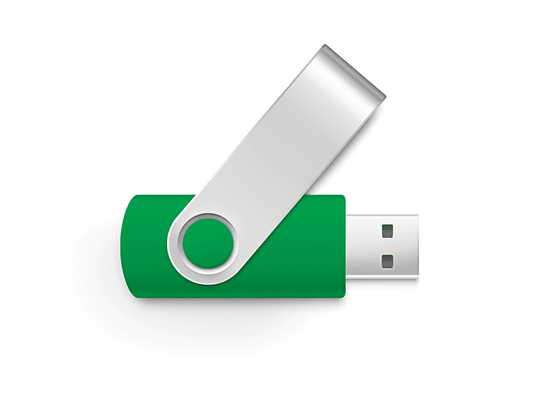 USB GERMANY Swivel 4GB USB-Stick (DarkGreen, 4 GB)