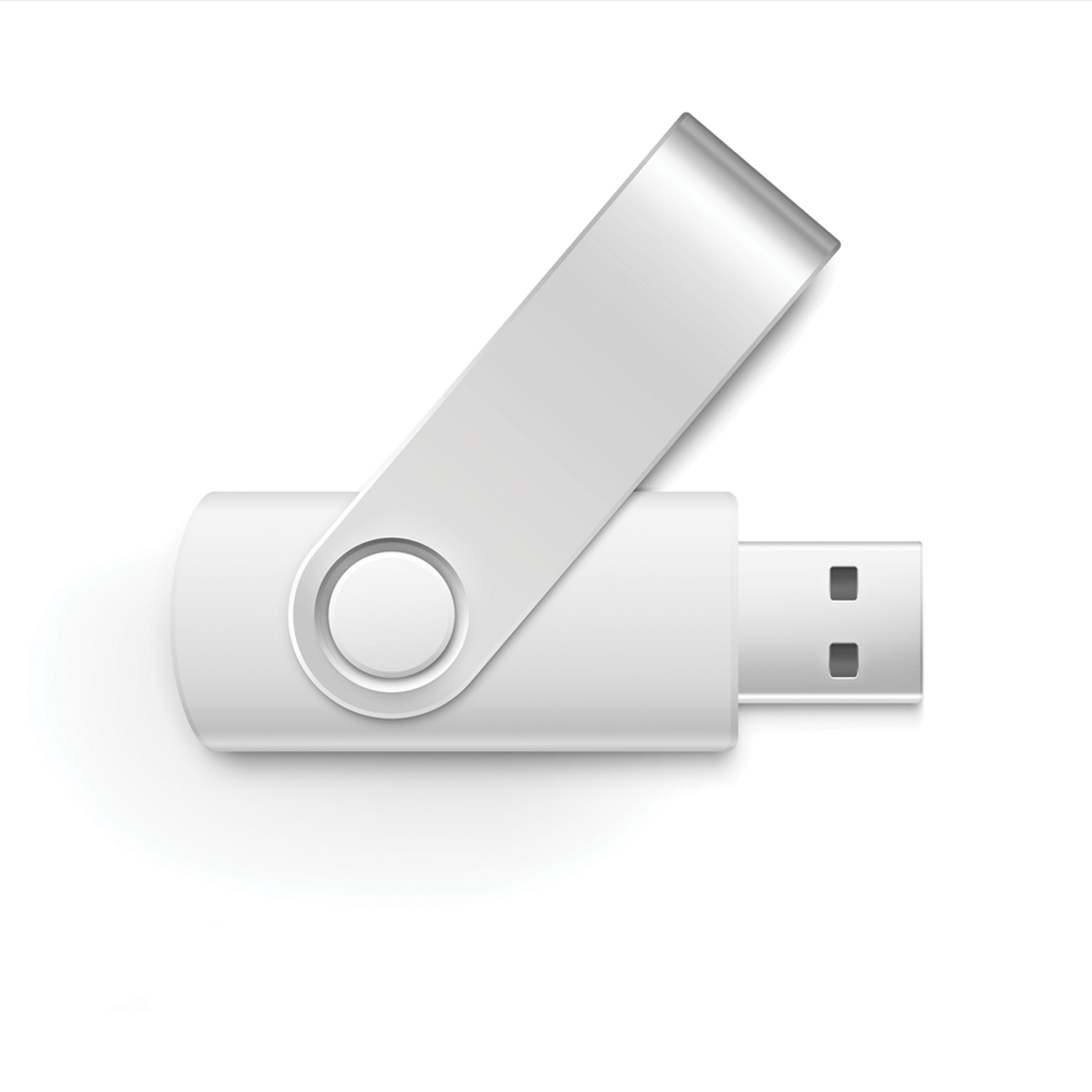 (Weiß, USB USB-Stick Swivel GERMANY 4 GB) 4GB
