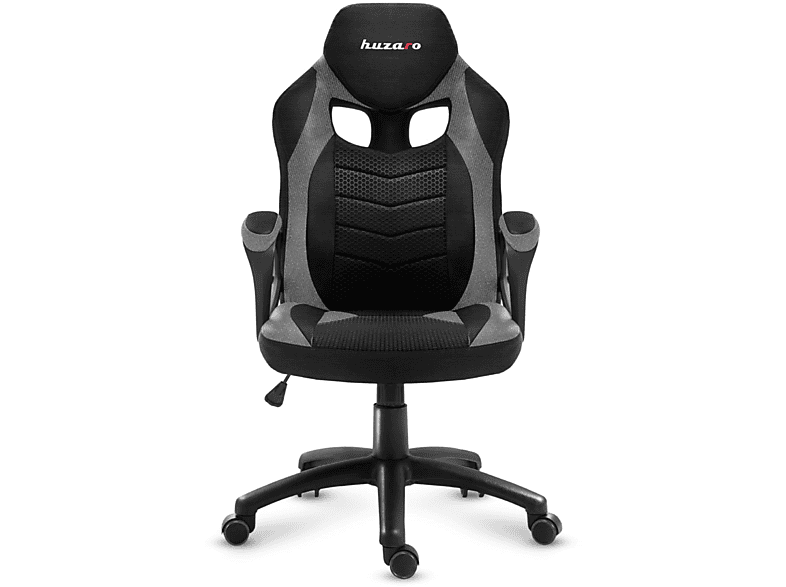 HUZARO FORCE 2.5 Stuhl, Schwarz/Grau Gaming