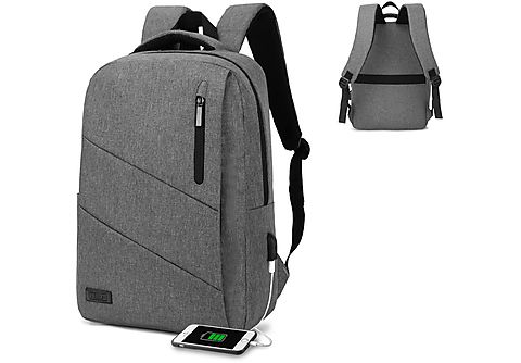 1 Mochila Backpack para Portátil - Mochila para Ordenador Portátil 15,6 -  SUBBLIM City Backpack Gris SUBBLIM, Oxford, No disponible Gris