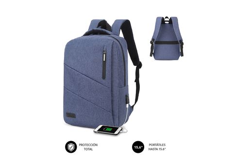 Mochila Ordenador Portátil - City Backpack SUBBLIM, Oxford, No disponible  Azul