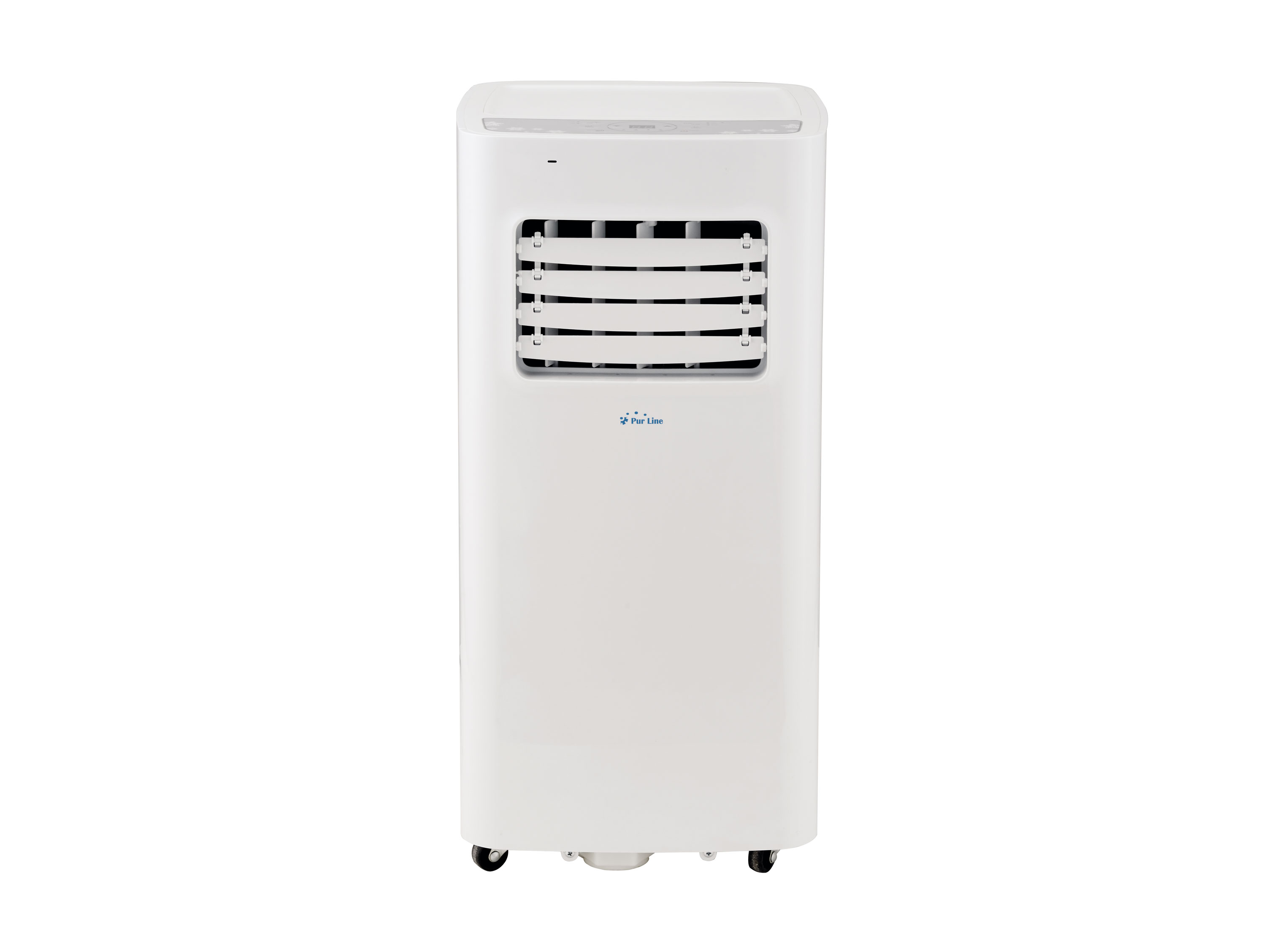 Fernbedienung m², Klimaanlage A) Kühlleistung Klimagerät mit 15 Weiß PURLINE mobile Tragbares 1750 EEK: (Max. Raumgröße: und