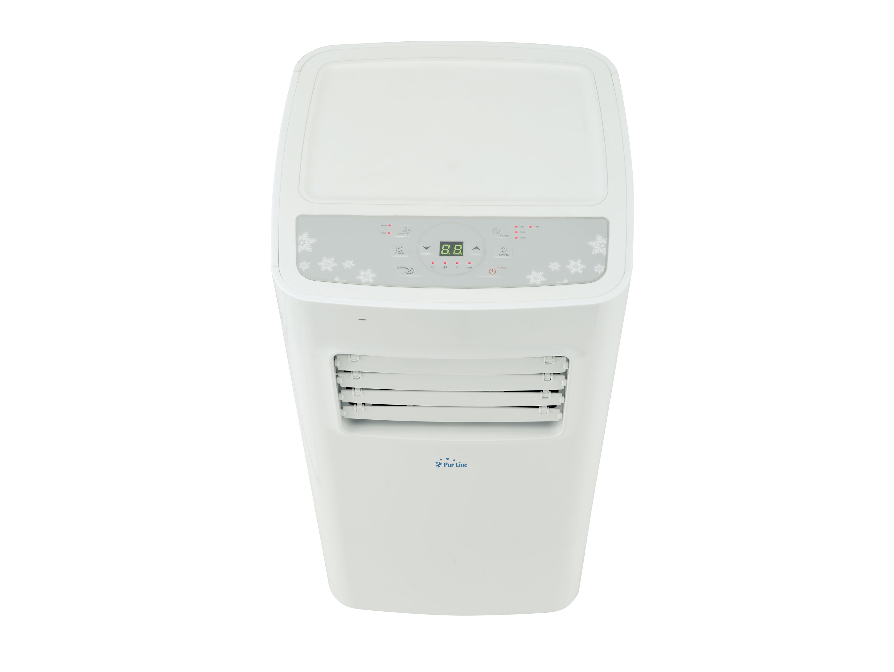 PURLINE Tragbares Klimagerät mit A) Fernbedienung Raumgröße: 15 mobile Klimaanlage Kühlleistung Weiß m², und (Max. EEK: 1750
