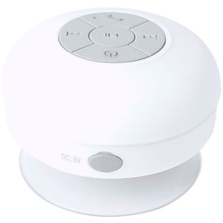 Altavoz Wireless Bluetooth 3W Ducha Blanco - SMARTEK SMTK-4929W, Bluetooth, Blanco