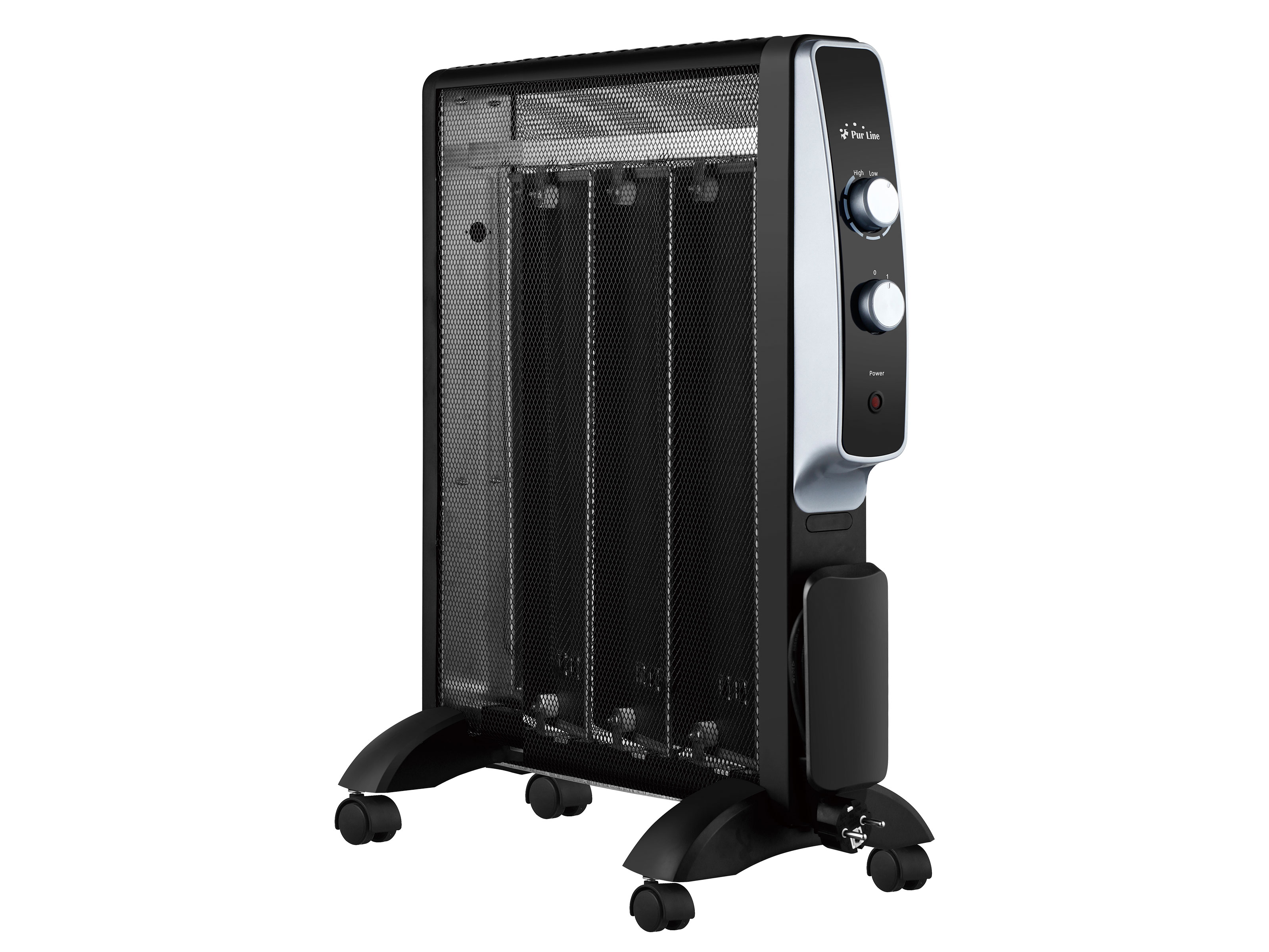 Radiadores De Mica mr1500b purline negro calefactor interior 1500w con