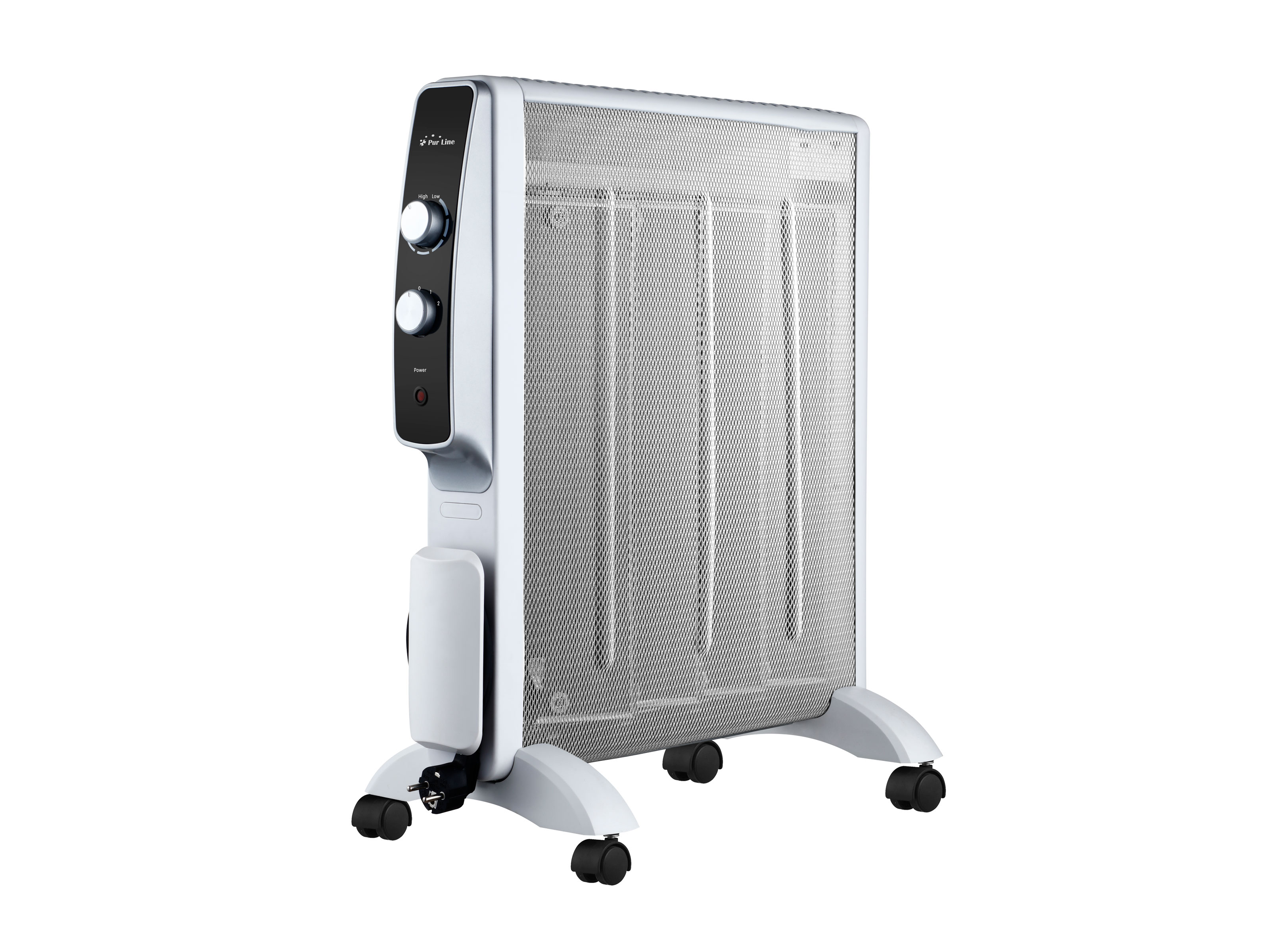 Radiador De Bajo consumo 2000 w sin blanco ruedas y termostato purline mr2000w mica 2000w calefactor