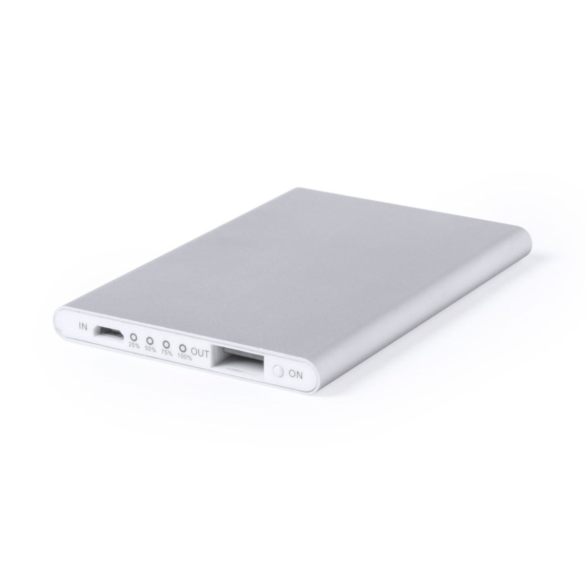 Power Bank Metal Slim 2.200 mAh Plata SMTK-5538G;SMARTEK, Plata