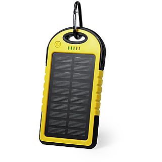 Power Bank Solar 4000 mAh Amarillo - SMARTEK SMTK-4939Y, 4000 mAh, USB, Micro USB, Amarillo