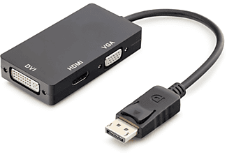 Cables - UNOTEC Adaptador DisplayPort a DVI-I + HDMI + VGA 28.0127