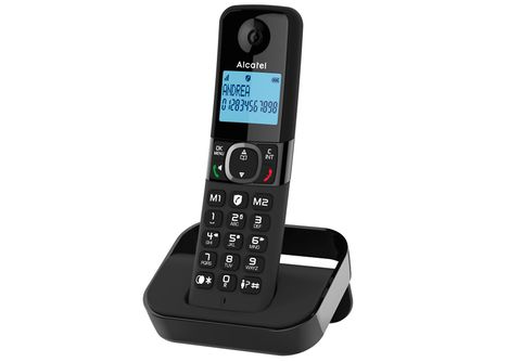 Teléfonos Fijos Inalámbricos y de Sobremesa - Alcatel F860 EU Black / Teléfono  inalámbrico ALCATEL, Negro