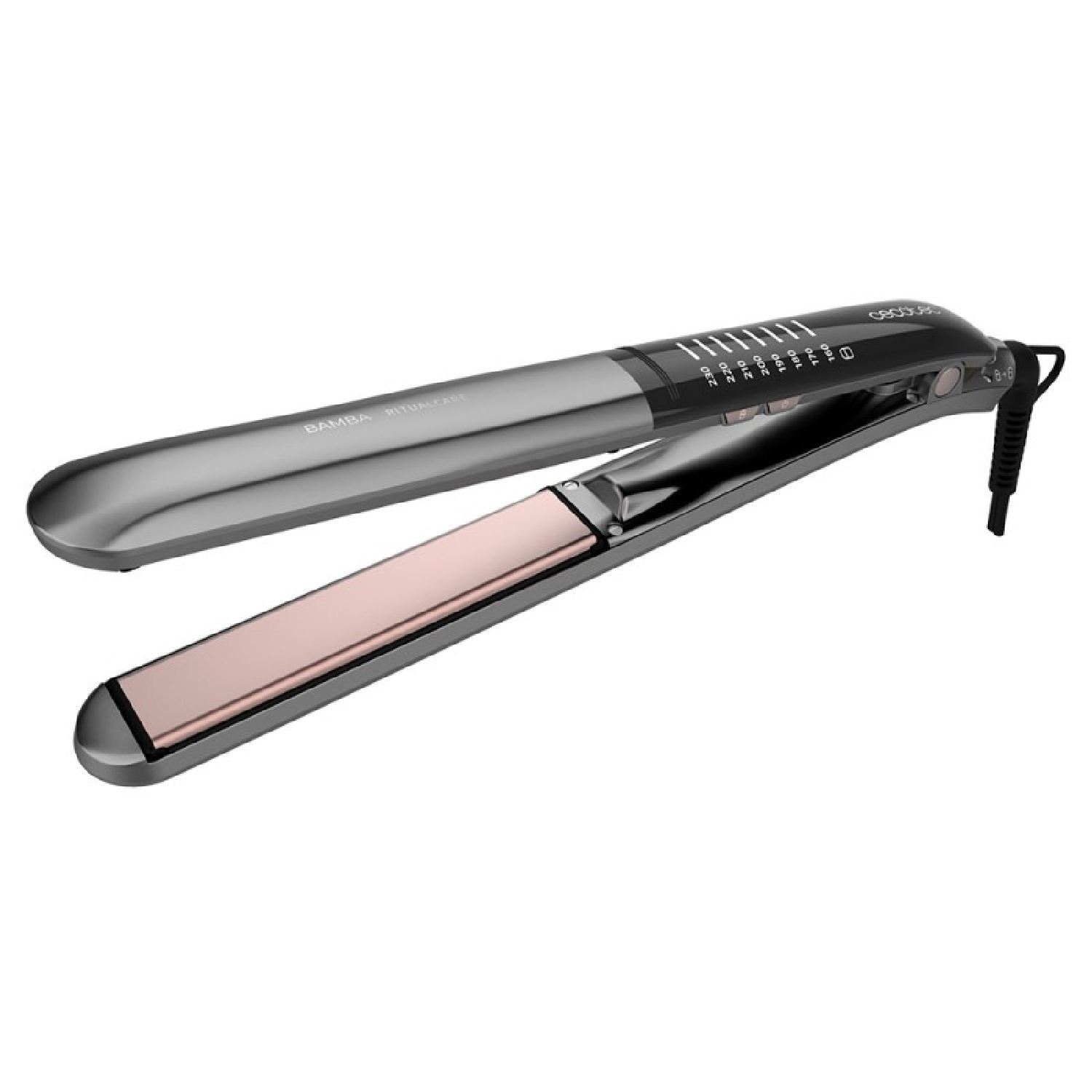 PLANCHA PELO + RIZADOR - CECOTEC Plancha de pelo RitualCare 1100 HidraProtect Ion Touch, 68 W, 200 °C, Metálico