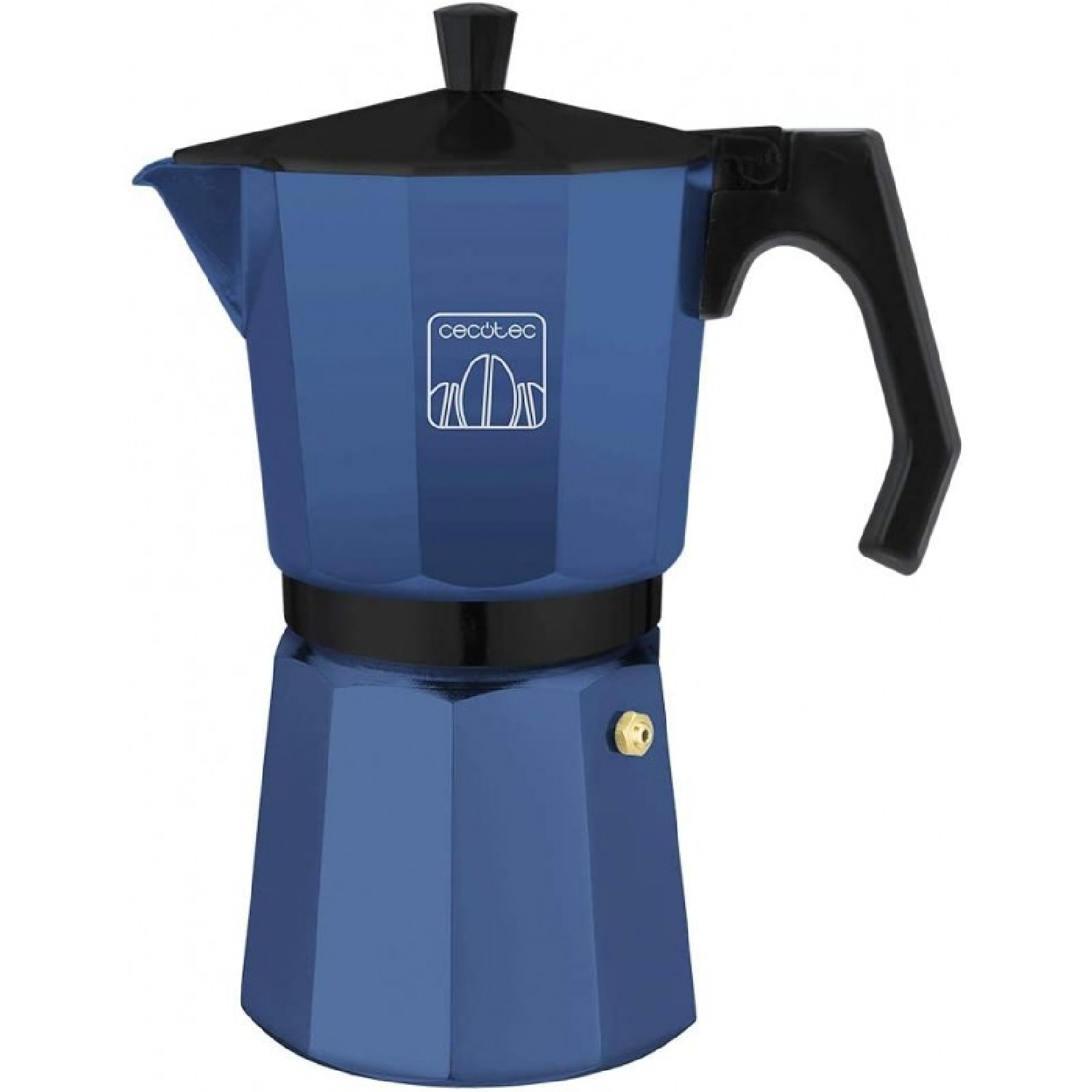 Cafetera tradicional - Cafetera italiana Mokclassic 900 Blue CECOTEC, Metales y plásticos fascivos., Azul