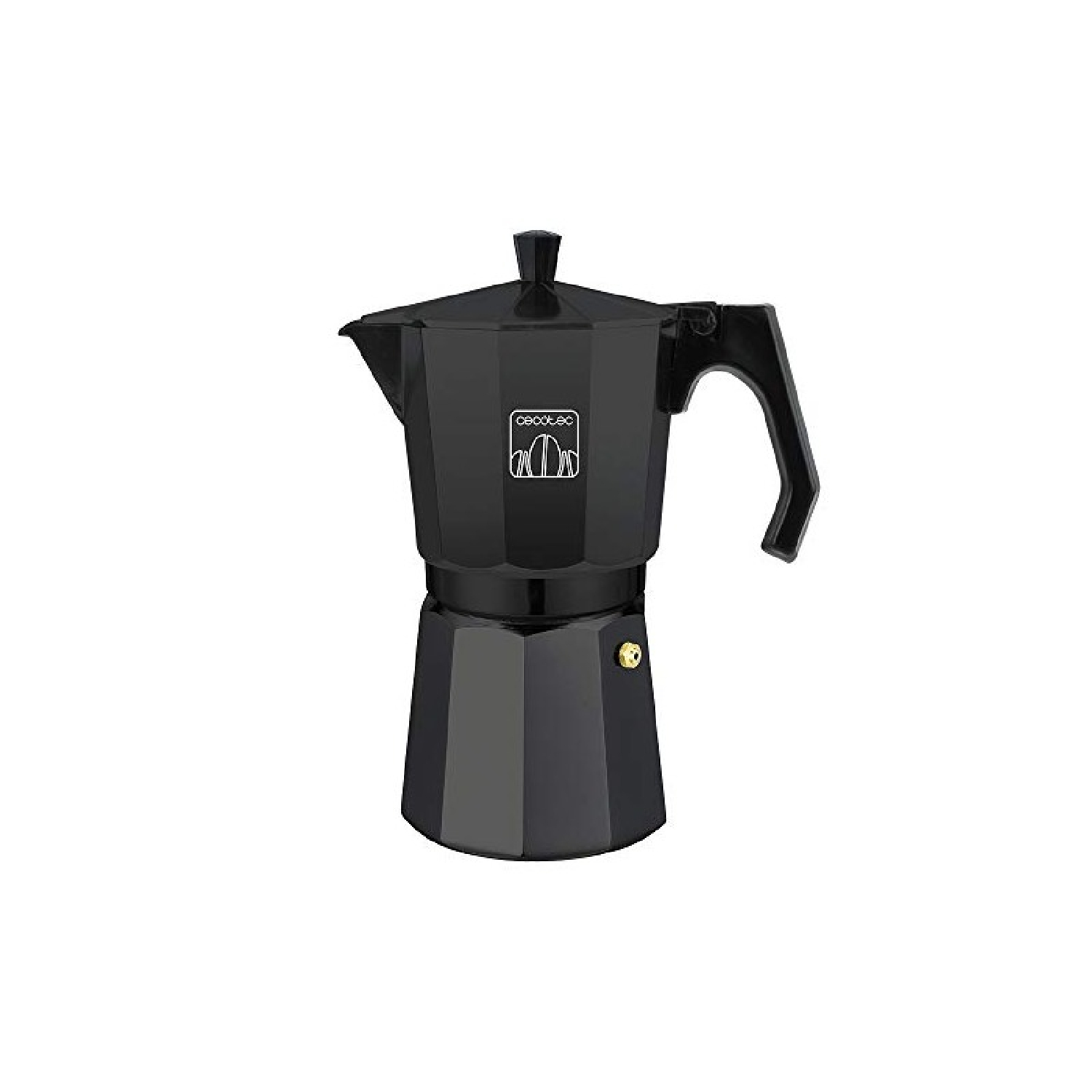 Cafetera tradicional - Cafetera italiana Mokclassic 1200 Black CECOTEC, Metales y plásticos fascivos., Negro