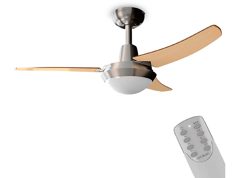 Ventilador de techo - CECOTEC EnergySilence Aero 480, 65 W, 3 velocidades,  Brown