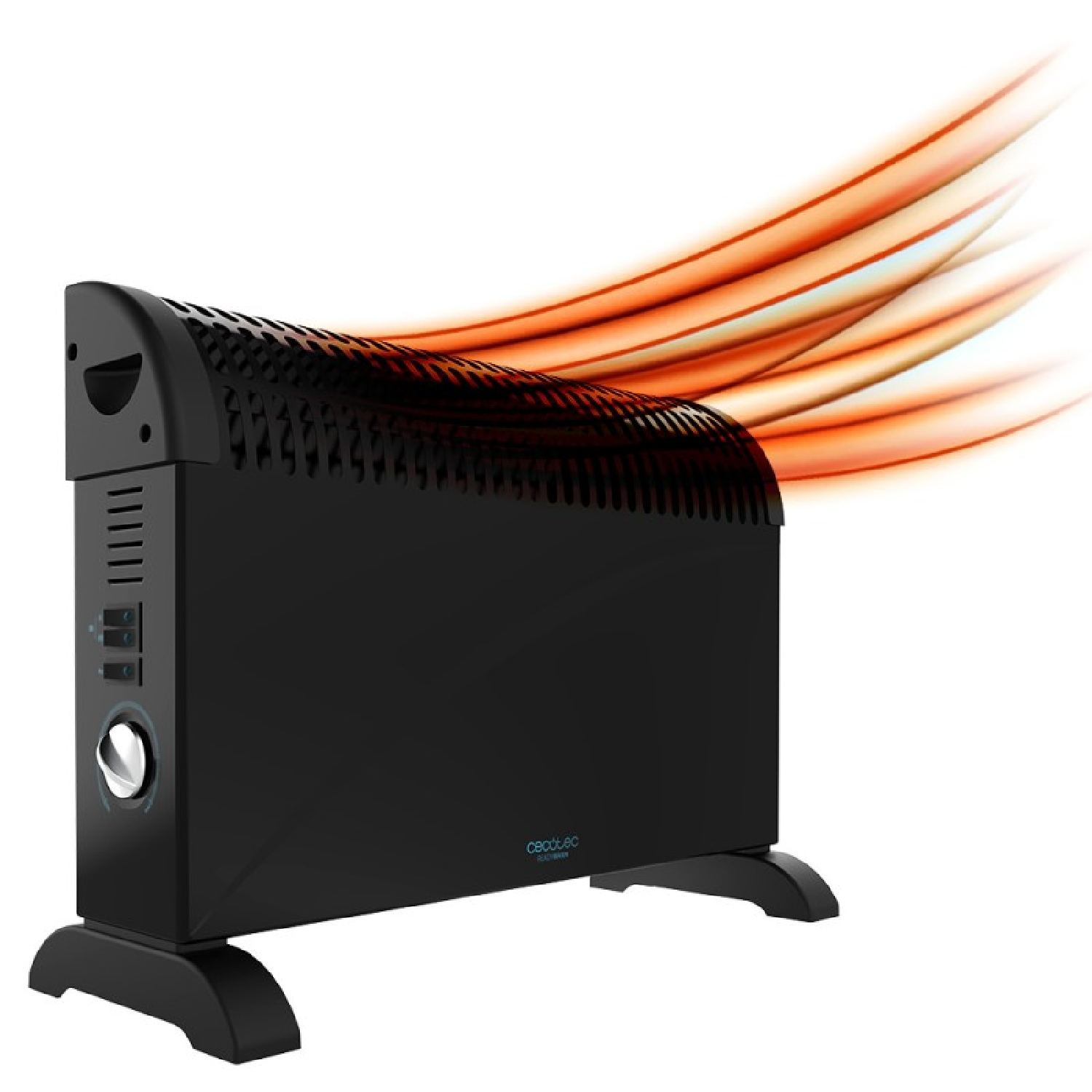 Calefactor cerámico - CECOTEC CONVECTOR-5315 READY WARM 6500-2000W, 2000 W, 3 niveles de calor, Negro