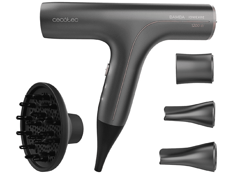 Secadora de cabello Cecotec IoniCare 6000 Rockstar Ice negra y azul 220V -  240V