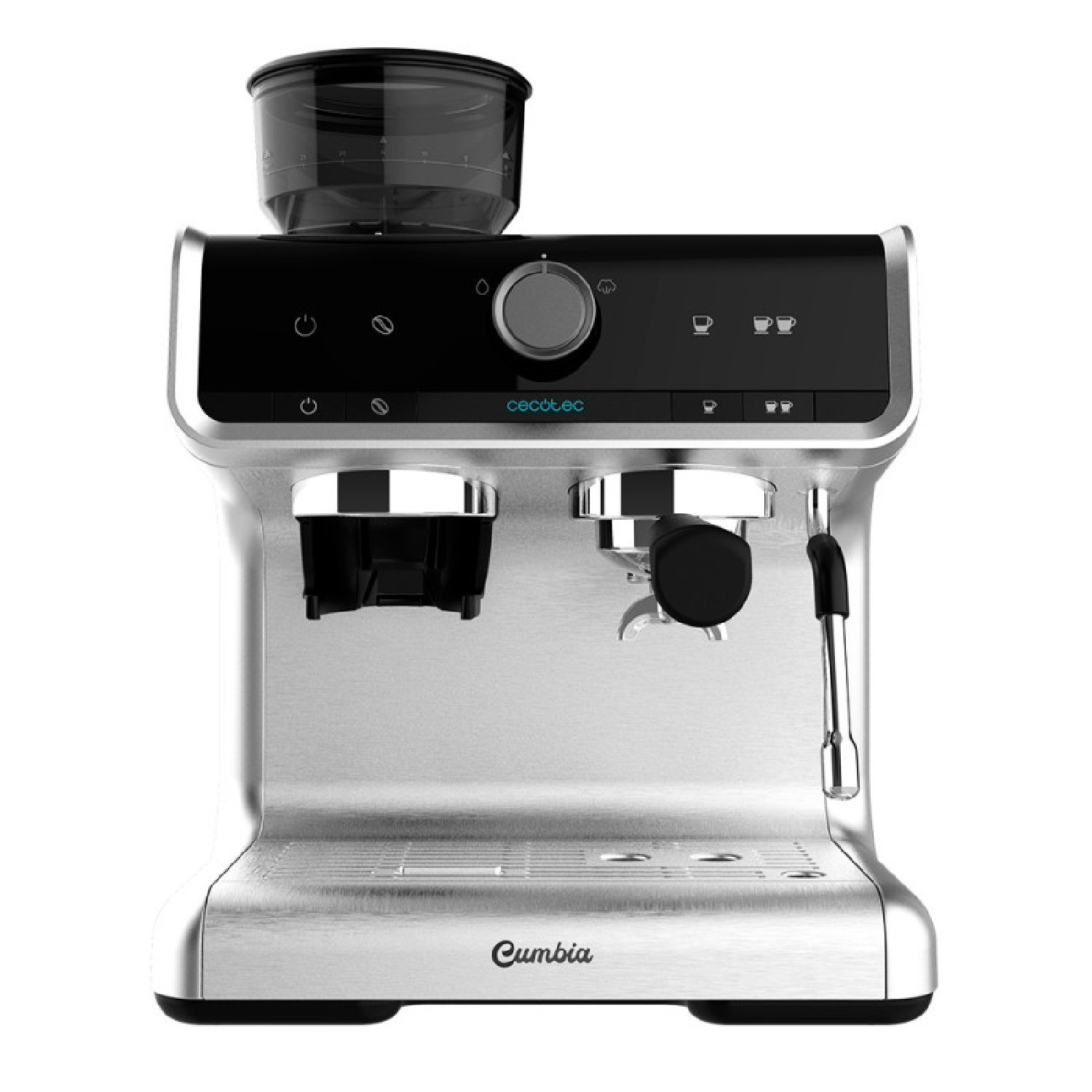 Cafetera express - Power Espresso 20 Barista Cream CECOTEC, 2260 W, 2,7 l, Silver