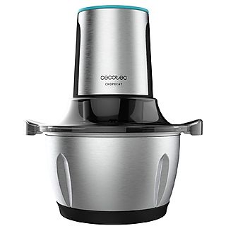 Picadora de Alimentos - CECOTEC ChopBeat 1500 TitanBlack Steel, 600 W, Silver