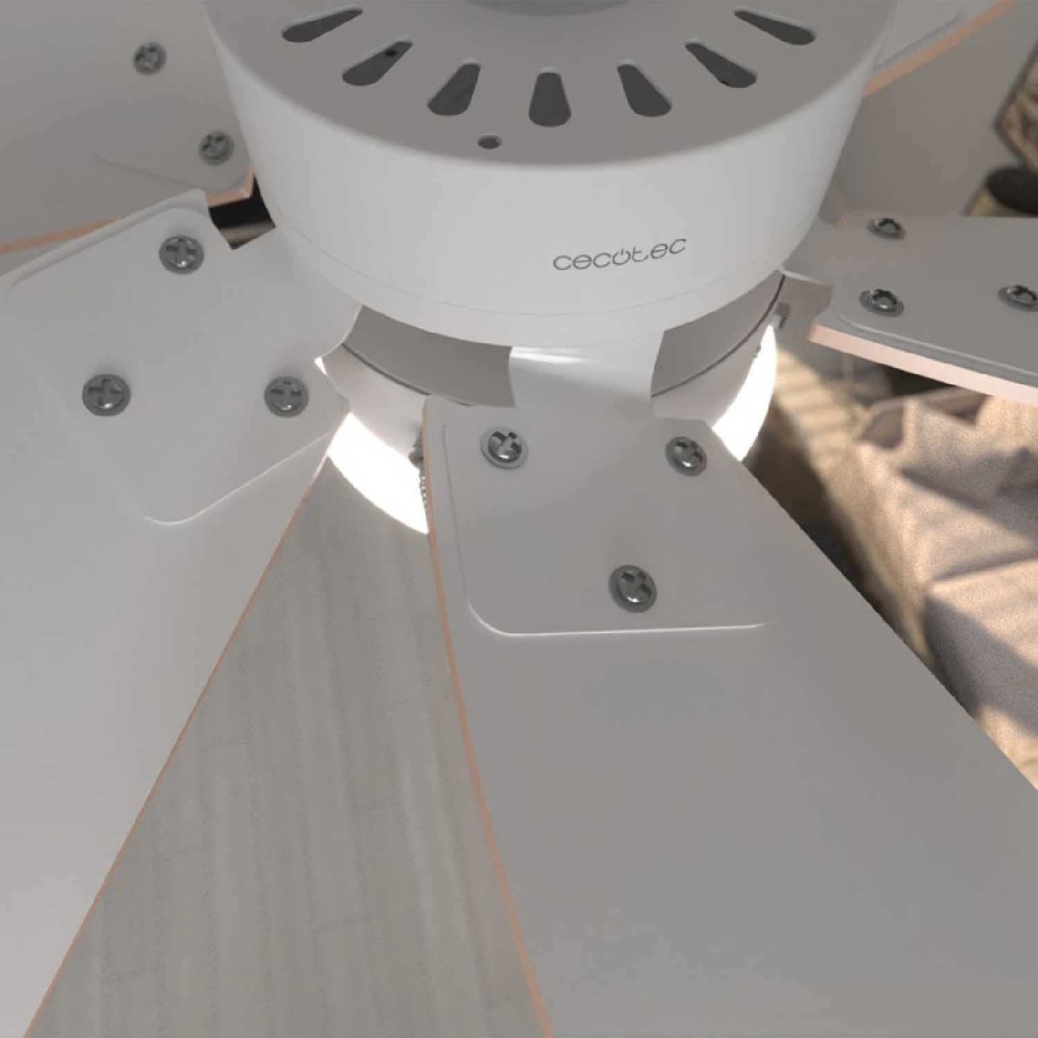 CECOTEC EnergySilence Aero (50 Vision Ventilator Watt) Weiß 3600 Orange