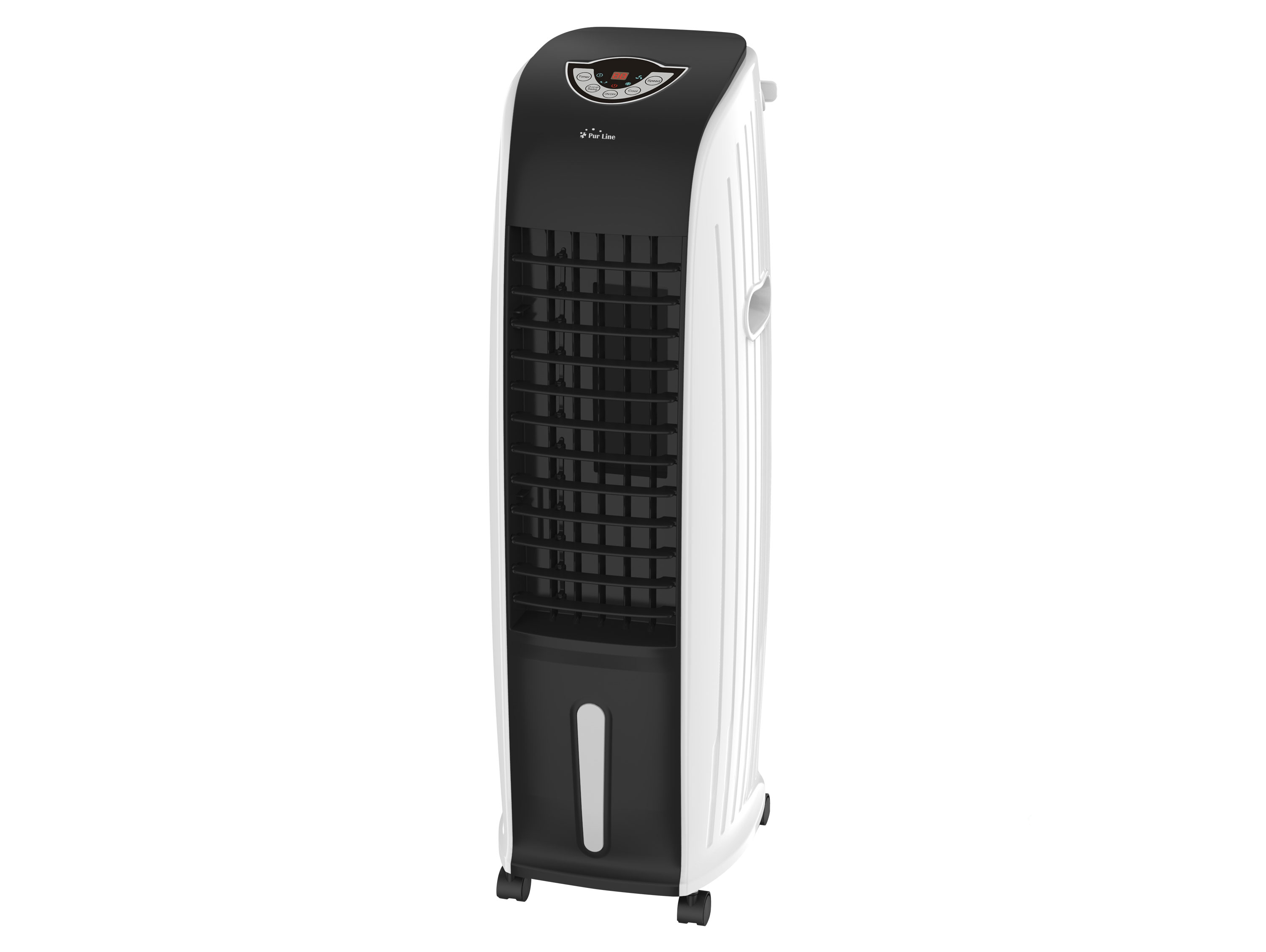 Climatizador Evaporativo Ventilador humidificador purificador de aire 70w mando distancia para superficies 18m2 purline digital bajo consumo 70 oscilación y 97
