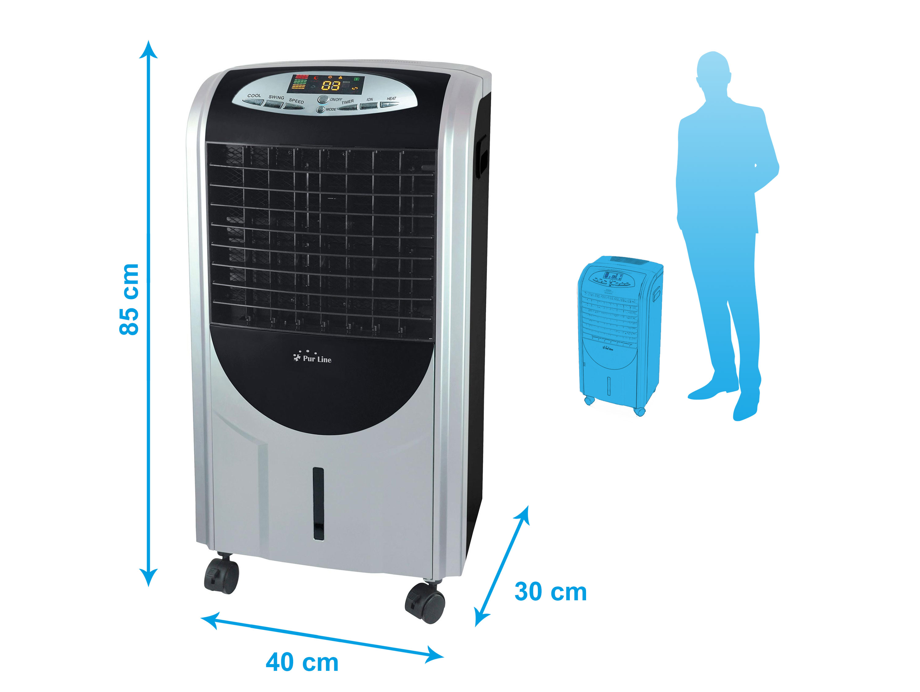 PURLINE Verdunstungskühler mit geringem Energieverbrauch Luftkühler und Heizung sehr