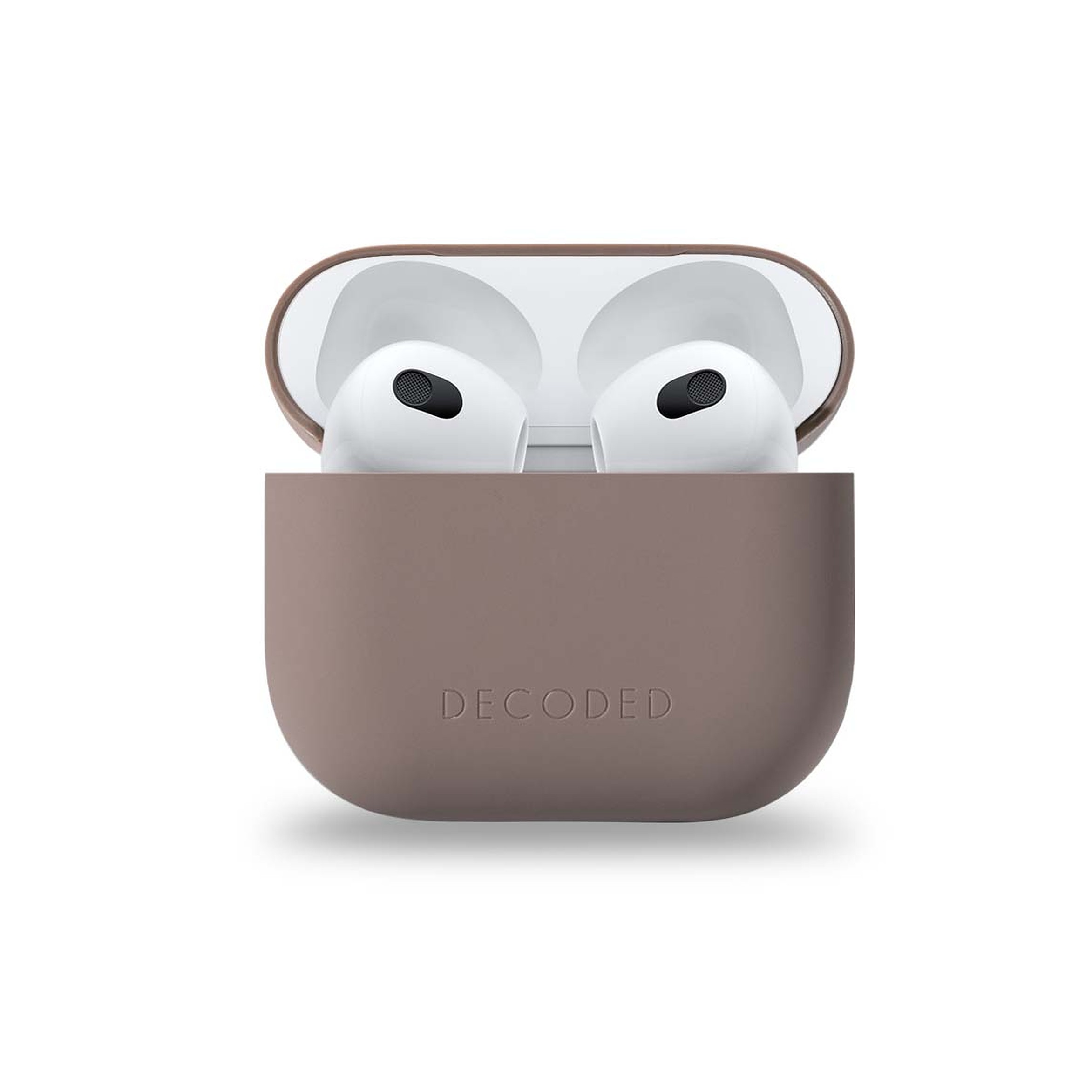 DECODED Aircase, Full Cover, 3, Apple, Dark Airpods taupe