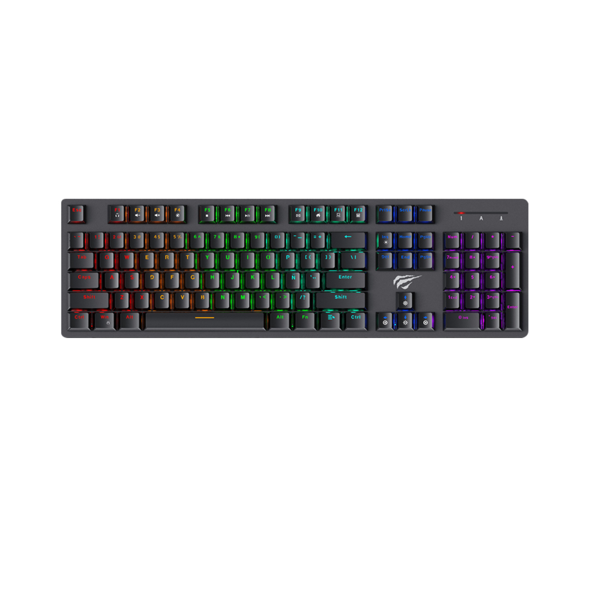 Teclado Gaming Profesional antiefecto fantasma rgb 21 efectos luz led antighosting usb 2.0 kb858l 104