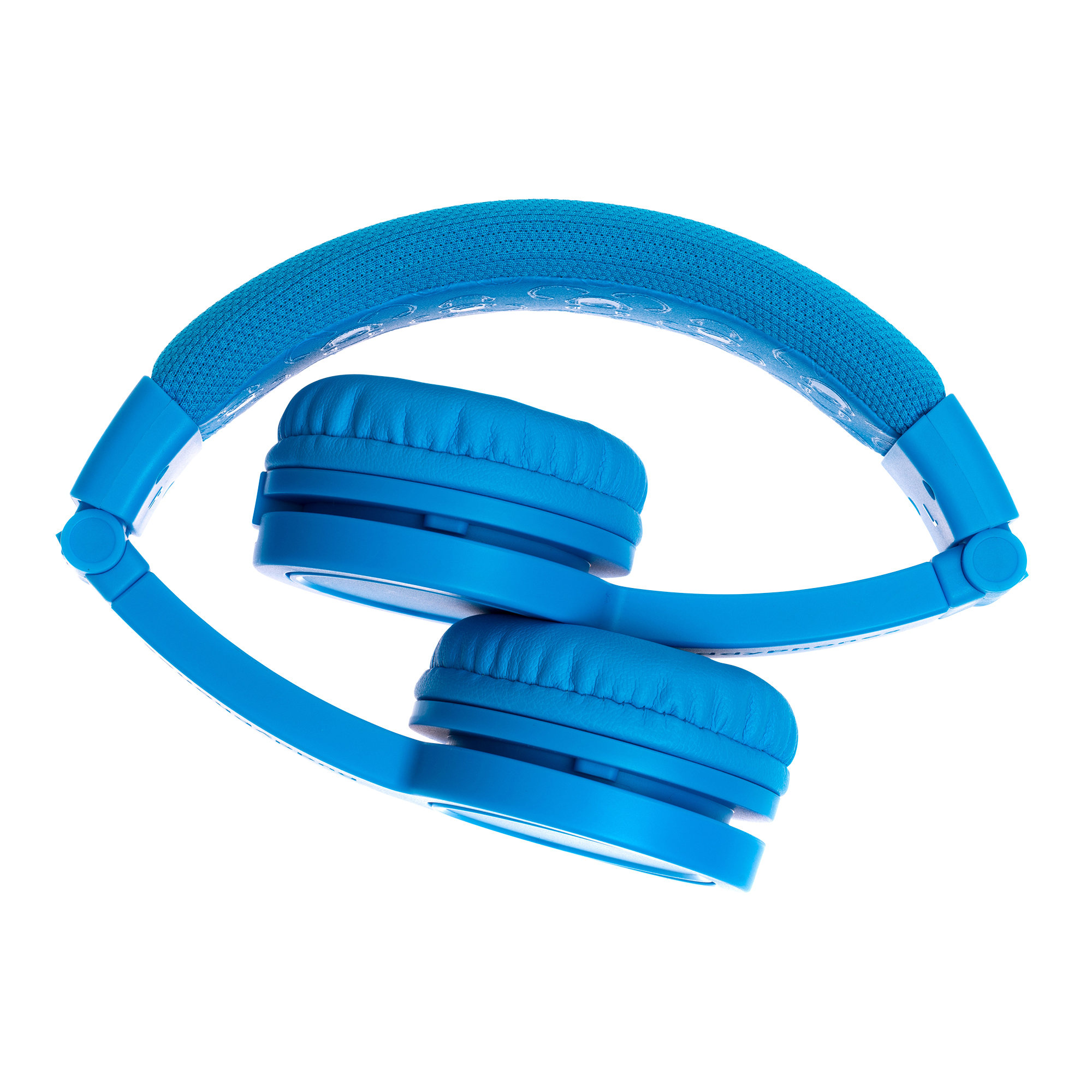 On-ear Kinder BUDDYPHONES Lautstärkebegrenzende Blau Explore Kopfhörer Plus Kinder-Kopfhörer,