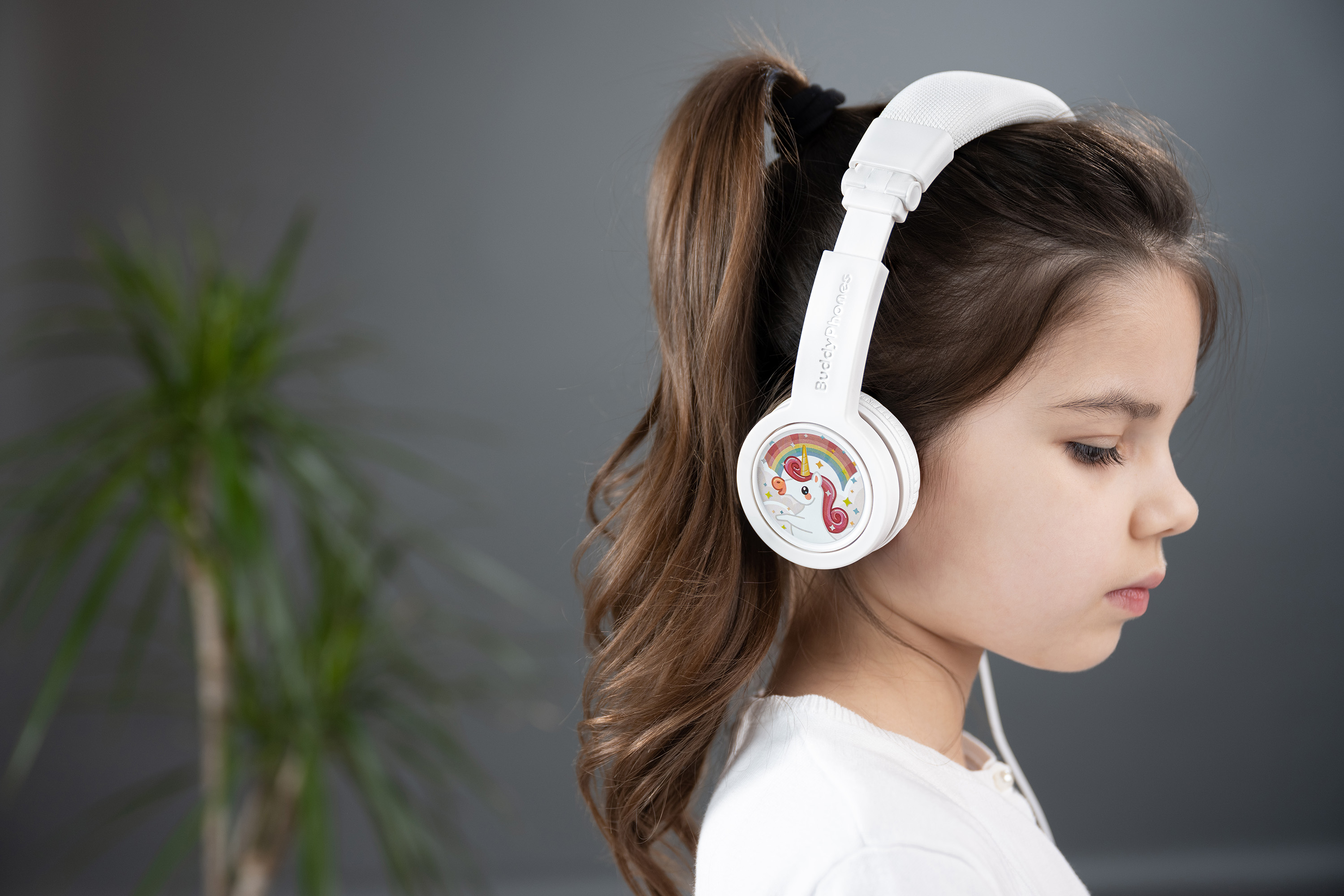 BUDDYPHONES Explore+, On-ear Kinder Kopfhörer Weiß