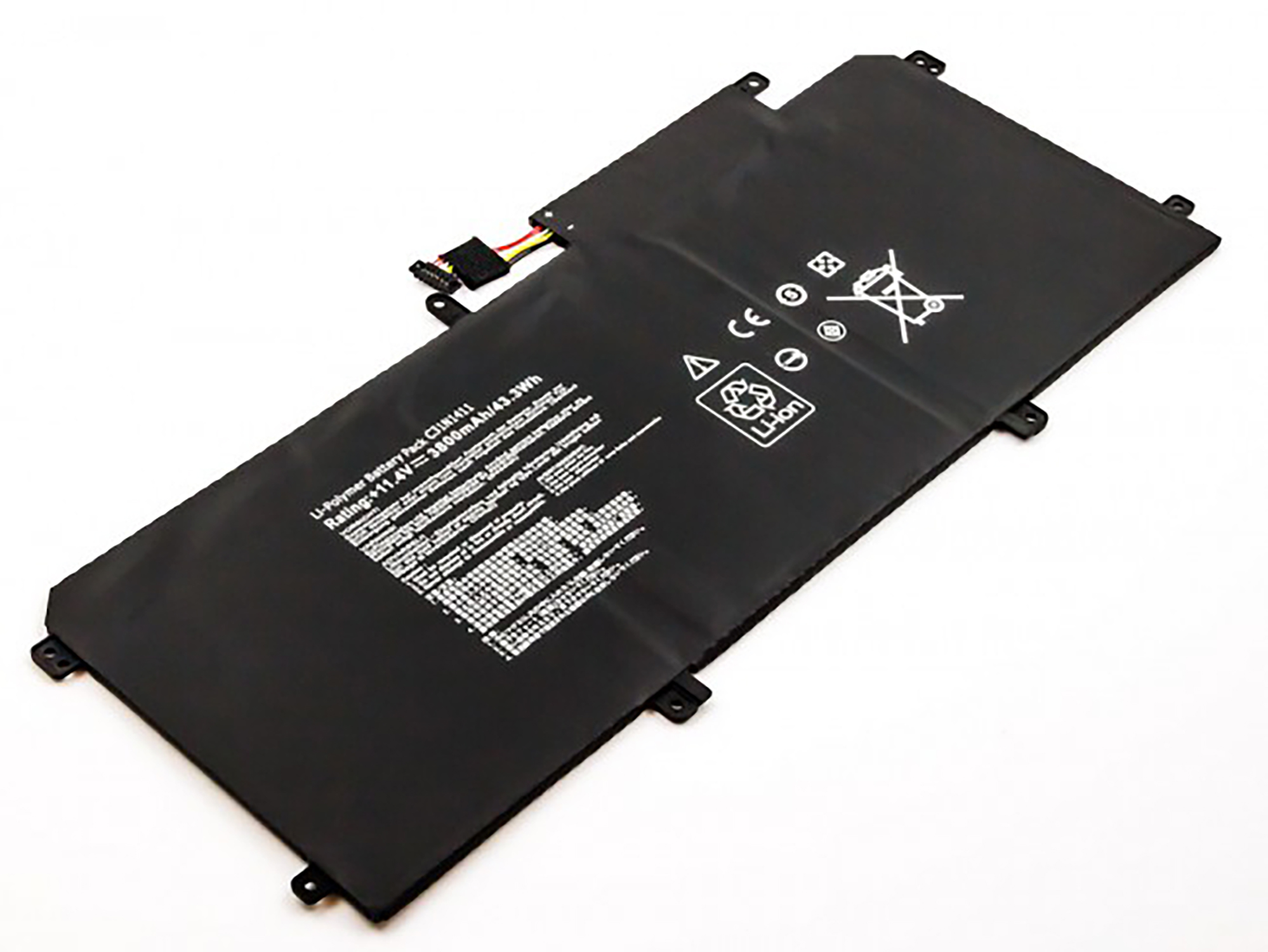 MOBILOTEC Akku kompatibel mit Asus 3800 Volt, Li-Pol Li-Pol, UX305CA 11.4 mAh Akku, ZenBook