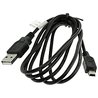 MOBILOTEC USB-Datenkabel kompatibel mit Garmin nüvi 2699 sonstige Kabel Garmin, Schwarz
