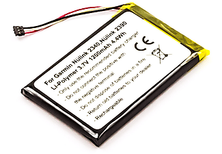 MOBILOTEC Akku kompatibel mit Garmin 361-00019-15 Li-Pol Akku, Li-Pol, 3.7 Volt, 1200 mAh