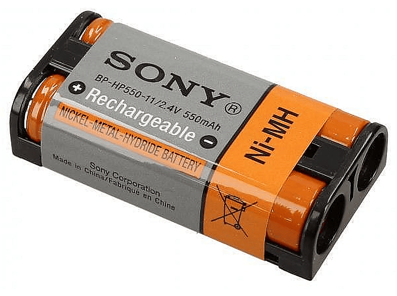 Sony NiMH Akku, für 2.4 NiMH, 550 SONY Original Volt, Akku BP-HP550-11 mAh