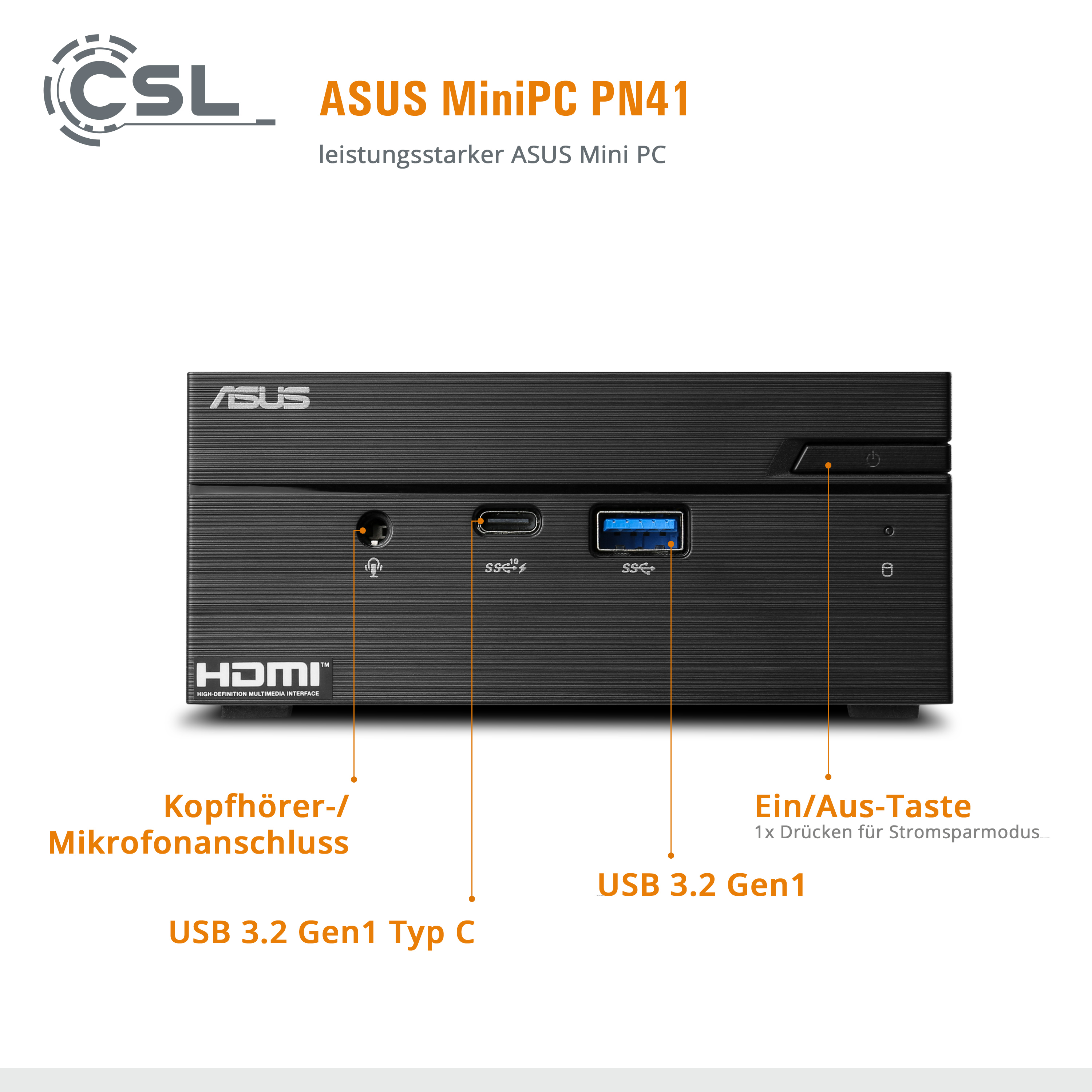 ASUS PN41 / 16 500 500 SSD Win Intel® Pro Pro, SSD, Bit), M.2 (64 GB 16 11 Windows GB / RAM, GB / Mini-PC, GB 11