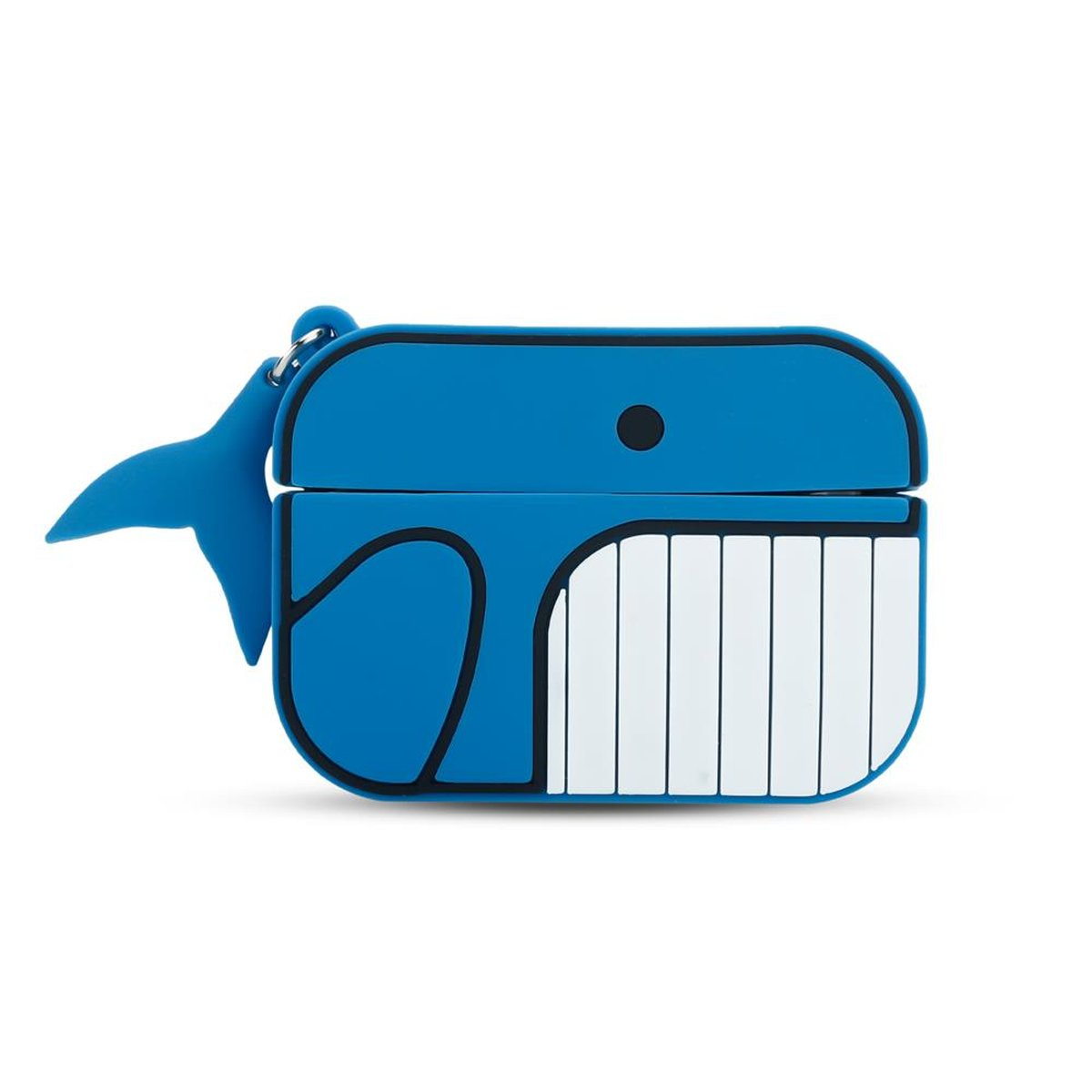 AirPod Schlüsselanhänger, Kopfhörer Blue Case Apple, 2, CADORABO Schutzhülle 3D PRO Sleeve, Whale