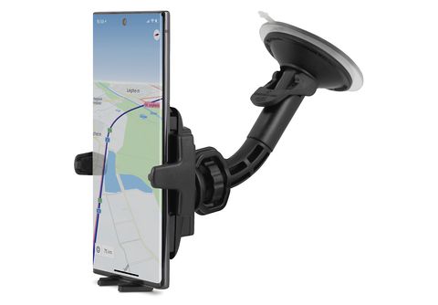 WICKED CHILI KFZ Handyhalterung für Samsung Galaxy S21 / S20 / S10 / S9 /  A60 / A40 (Handy bis 74mm Breite) Auto Windschutzscheibe Halterung mit