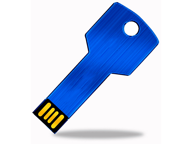 USB GERMANY Key Blau 128GB USB-Stick (Blau, 128 GB)